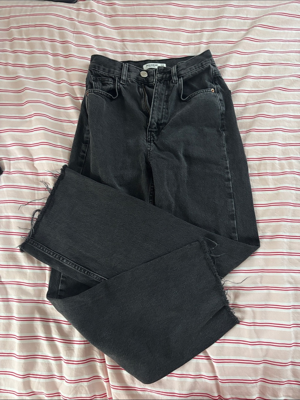 Pull&Bear Black Straight-Leg Women’s Jeans